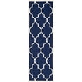 thumbnail image 1 of Safavieh Dhurries Navy Contemporary Rug - Runner 2'6" x 12', 1 of 2