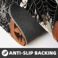 thumbnail image 5 of Black Halloween Kitchen Mat Sets of 2 Pumpkin Bat Spider Web Cream Kitchen Rugs for Floor Home Decor Holiday Decoration Low-Profile Mats,17x29 and 17x47 Inch, 5 of 6