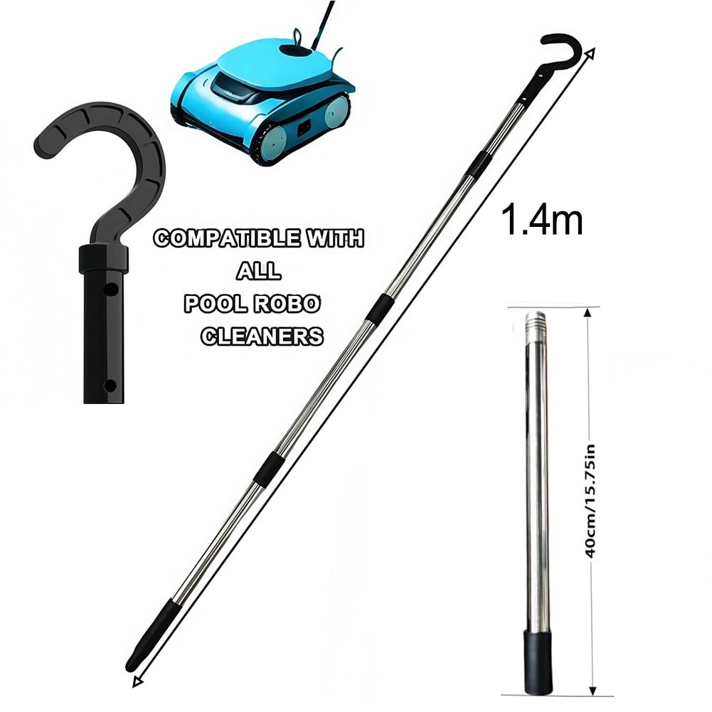 Robotic Pool Cleaner Hook 1.4m Removable Extension Pole Pool Equipment Hook