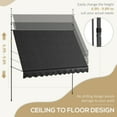 thumbnail image 3 of Outsunny 10' x 4' Retractable Awning, Non-Screw, Black, 3 of 9