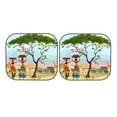 thumbnail image 7 of Disketp 2 Piece African Women In Mountain Landscape Pattern Windshield Sunshades,Folding Windshield Sun Shade For Car Suv Trucks Sedan,Blocks Uv Rays Sun Visor Protector-Small, 7 of 7