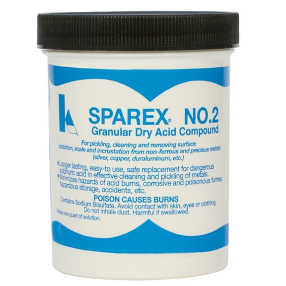 10 Oz No 2. Sparex Granular Dry Acid Compound Jewelry Making Metal Picking Cleaning Oxidation Removal - SOLD-0047