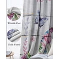 thumbnail image 6 of Easter Bunny Blackout Curtains 90 Inch Length 2 Panels Set for Living Room Bedroom, Spring Flower Daisy Tulips Farmhouse Wood Plank Privacy Window Treatment Thermal Insulated Black Out Drapes 52"x90", 6 of 8