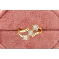 thumbnail image 4 of 2.10Ct Round Cut Simulated Diamond Women's Engagement Gift Ring 14K Yellow Gold Plated, 4 of 5