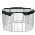 thumbnail image 4 of Dog 24 Inch Pet Playpen Cover 8 Panels Octagonal Pet Fence Mesh Cover Dog Playpen Sun Protection Shade Cover Waterproof Dog Playpen Top Cover Playpen Not Include, 4 of 7