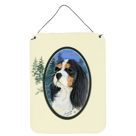 Carolines Treasures SS8036DS1216 Cavalier Spaniel Aluminium Metal Wall or Door Hanging Prints, 16" x 12", Multicolor