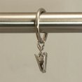 thumbnail image 2 of DODOING Pack of 10 Curtain Rings with Clips, Heavy Duty Metal Decorative Drapery Curtain Clip Rings for Windows, Bathroom, Home, Office, 2 of 2