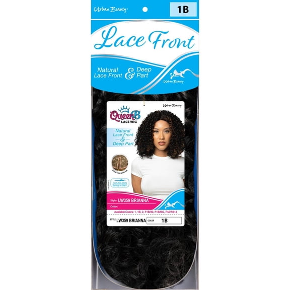 QueenB Synthetic Lace Front Wig - #1 - Brianna