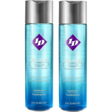 ID Glide 8.5 fl oz Personal Lubricant Water Based Lube for Couples Pleasure Women & Men Pleasure Sensation Sex Lube to Enhance Natural Feeling Made in USA by LZHF (2 Pack)