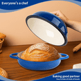 thumbnail image 6 of Enameled Cast Iron Bread Oven, 5 Qt Dutch Oven for Sourdough Bread Baking, Round Bread Oven for Bread Baking, Non-Stick Enameled Cast Iron Dutch Oven Pot with Lid, 6 of 6