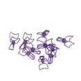 thumbnail image 4 of 20pcs Pinces à Papier Mignons, Pinces Réutilisables de Style Élégant de Conception Creuse Clips Métalliques Pinces à Liant pour la Salle de Classe de Bureau, 4 of 7