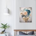 thumbnail image 3 of Shiartex Fall Decor Pink Blue Flowers Canvas Wall Art Picture 16x20in for Living Room Bedroom 16x20in, 3 of 3
