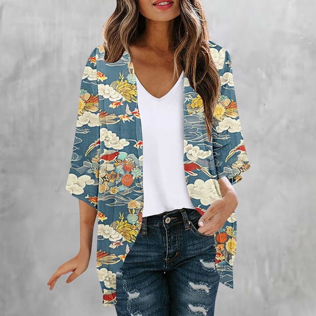 NJDVHB Cardigan d'Hiver pour Femmes, Blouse Décontractée à Manches Longues avec Poche