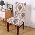thumbnail image 4 of Stretch Dining Room Chair Slipcovers Spandex Fabric Removable Washable Chair Protector Cover for Dining Room, Hotel, Ceremony, Wedding, Party (Bb, 4 Per Set), 4 of 7