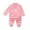 Pink, variant on CAICJ98 Toddler Baby Boys Girls Clothes Zipper Sweatshirt+Trouser Kids Sweatsuit Boys Girls Casual 2Pcs Fall Winter Outfits Set (Grey,6-12 Months)