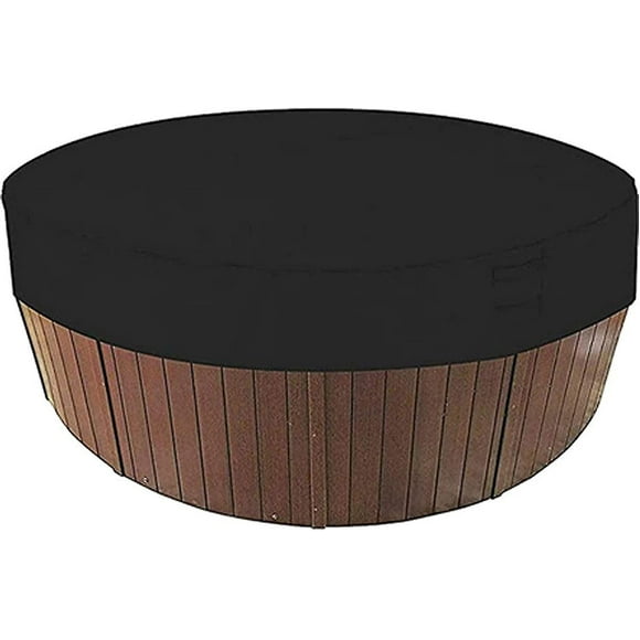 Waterproof Weather Resistant Spa Round Hot Tub Protector Covers With Elastic For Outdoor Bathtub