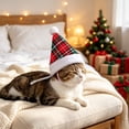 thumbnail image 5 of Christmas Pet Hat for Small Medium Dogs and Cats, Cute Santa Hat Holiday Costume Accessory for Christmas Parties and Photoshoots, 5 of 6