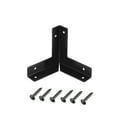 thumbnail image 3 of Unique Bargains Metal Box Corner Protectors Edge Guard Protector 33 x 33 x 33mm Black 8Pcs, 3 of 3