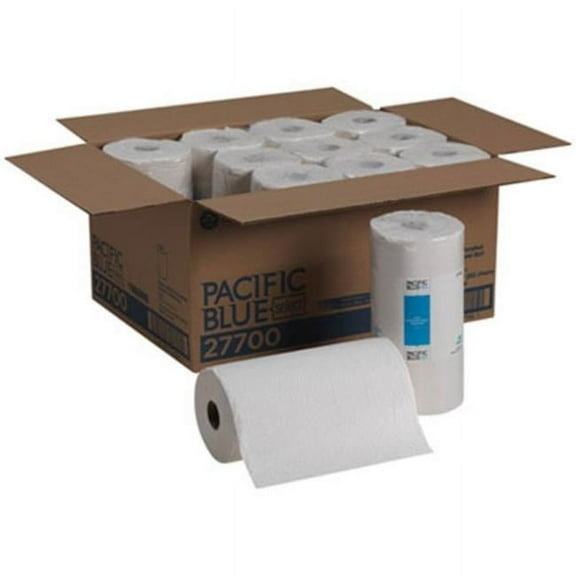 Georgia-Pacific  8.8 x 11 Pacific Blue Select Perforated Paper Towel, White - 250 Per Roll