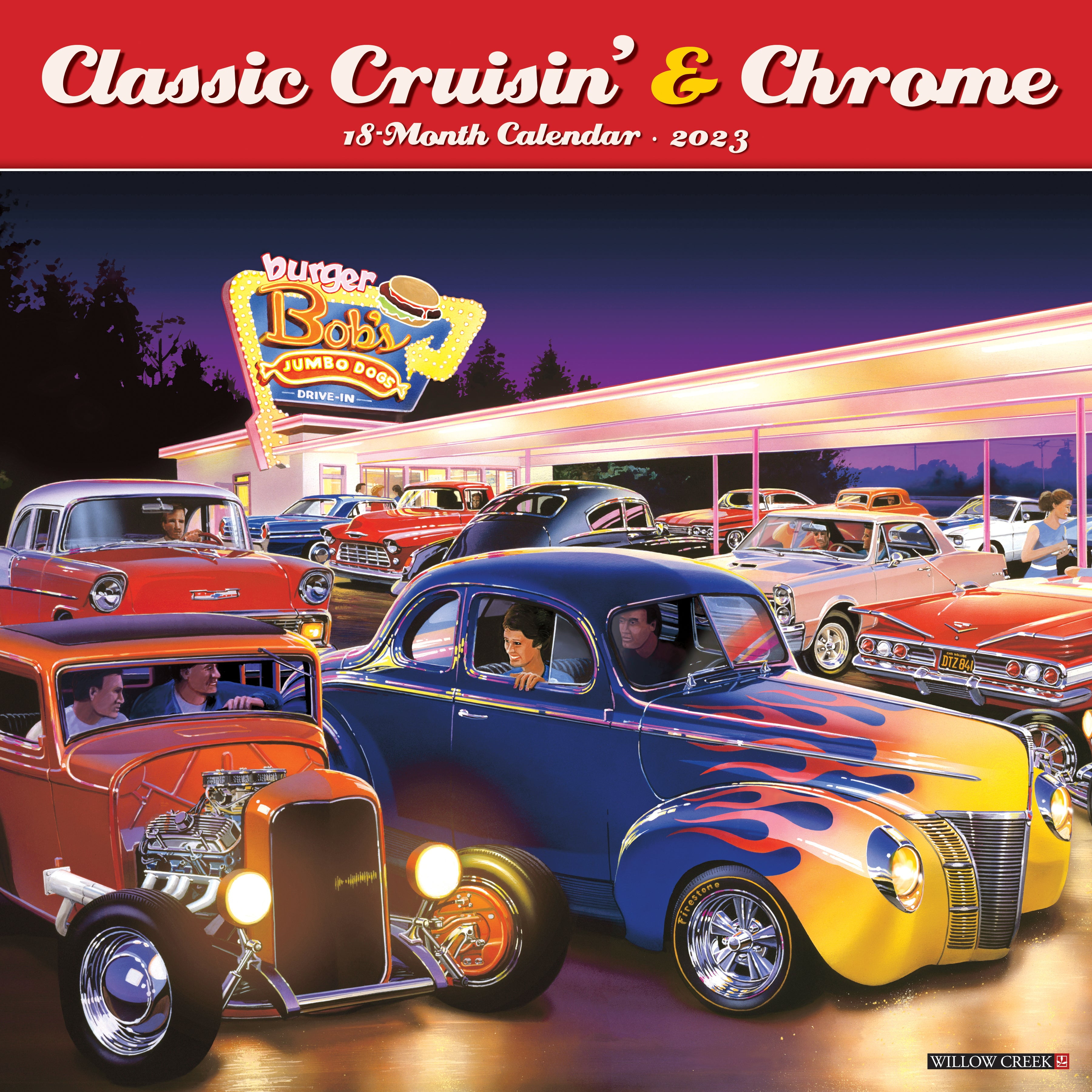 Classic Cruisin' & Chrome 2023 Wall Calendar - Walmart.com