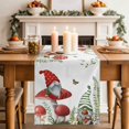 thumbnail image 3 of Fall Farmhouse Gnome Butterfly Table Runner 36 Inches Long,Kitchen Dining Tablerunners Watercolor Leaves Mushroom Linen Table Runners Dresser Scarves for Home Dinner Wedding Holiday Party Decor, 3 of 9