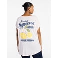 thumbnail image 4 of Terra & Sky Women's Plus Lemons Graphic Tee with Short Sleeves, Sizes 0X-5X, 4 of 5