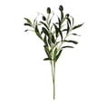 thumbnail image 2 of Mdesiwst 1Pc Artificial Olive Leaf Branch with Stem Faux Green Plants Greenery Home Table Centerpiece Wedding Decoration, 2 of 7