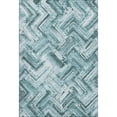 thumbnail image 2 of Addison Rugs Mayfield Washable Transitional Modern Teal Rectangle Rug, 2'6" x 3'10", 2 of 6