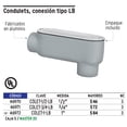 thumbnail image 1 of Condulet 1/2' conexión tipo LB, Volteck Volteck Condulet 1/2' conexión tipo LB, Volteck, 1 of 1