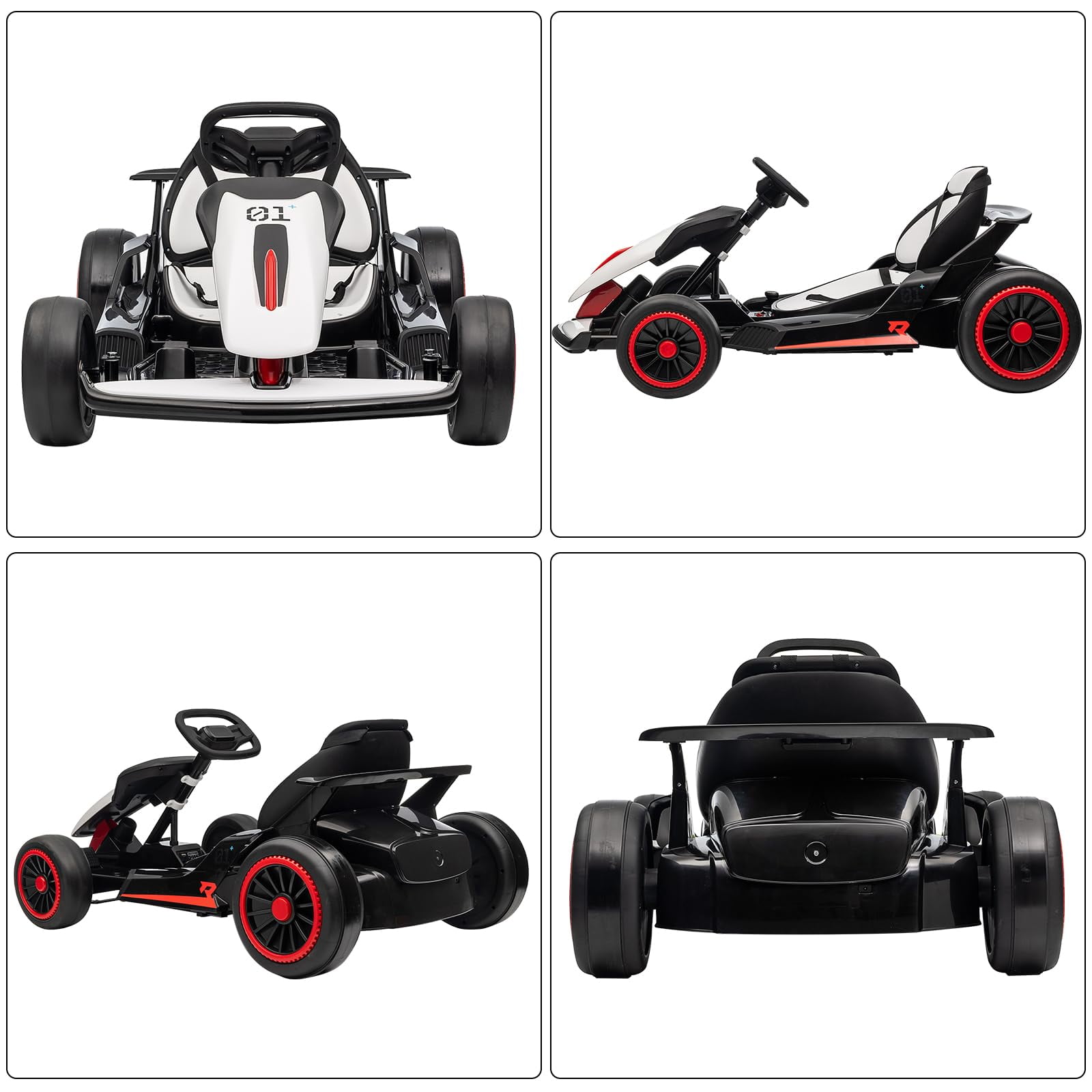 TROPOW Go Kart,for Kids, 24V Drift Kart with 2X200W Strong Motor