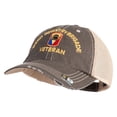thumbnail image 2 of U.S. Army 53rd Infantry Brigade Embroidered Low Profile Special Cotton Mesh Cap - Brown Khaki OSFM, 2 of 5