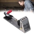 thumbnail image 1 of Pocket Hole Jig System Kit, Removable Pocket Screw Jig, Metal Pocket Screw Jig Kit,  Easy To Use Aluminum Inclined Hole Positioner, Wood Guides Joint Angle Tool For DIY Carpentry, 1 of 8
