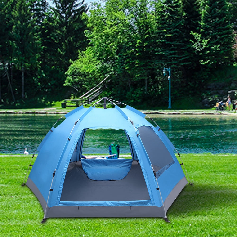 Details about / Waterproof 3-4 Person Automatic Instant Up Outdoor Camping Large Tent