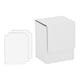 thumbnail image 1 of Caja protectora para baraja de cartas, ligera, de piel sintética, con deflector Blanco, 1 of 9