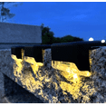 thumbnail image 2 of Paquete de 4 luces LED solares para escaleras, carcasa negra, luz blanca cálida para jardín, patio, valla, pared, paisaje, entrada, valla brillar Electrónica, 2 of 5