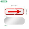 thumbnail image 3 of Uxcell 2-Pack Señales de Flecha Rojas, 9.84 x 3.54 Señal de Flecha Reflectante de Una Sola Dirección para Decoraciones de Jardín al Aire Libre, Señal de Calle [Blanco/Rojo], 3 of 7