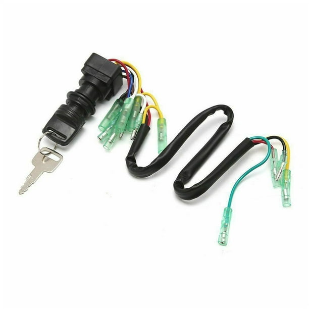 Speravity Llave de interruptor de encendido Universal Karting 4 pines On/Off Boat ATVOff-road Vehicle Assembly para Control de Motor fuera de borda Bombillas para automóviles Speravity VI017492-01