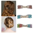 thumbnail image 3 of Unique Bargains Hair Barrettes for Women Hair Clips Sparkly  Hairpin 3 Pcs Purple, Blue, Multicolor, 3 of 7
