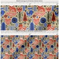 thumbnail image 2 of Soimoi Beige Cotton Cambric Fabric Tree & Fox Folk Art Decor Fabric Printed Yard 42 Inch Wide, 2 of 7