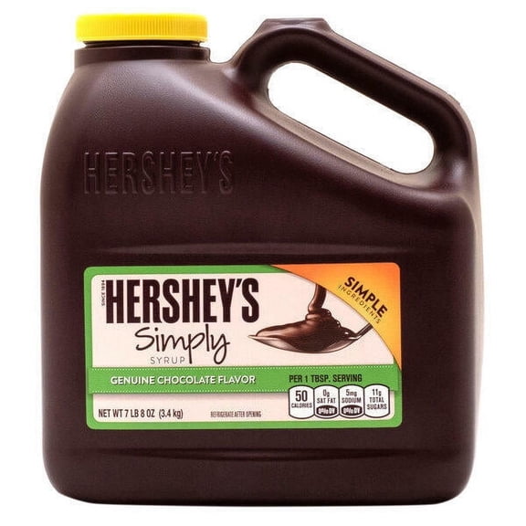 Hershey's Simply Syrup Genuine Chocolate Flavor 7.5 Pound Jug Sundae Sauce
