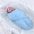 thumbnail image 1 of SNNROO 1pc Soft And Breathable Pure Color Coral Fleece Baby Sleeping Bag Suitable For Home Use, 1 of 7