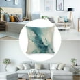 thumbnail image 3 of Blue Marble Textured Linen Throw Pillow Covers Decorative Pillow Cases 18x18 inch Cushion Case Couch Pillows Cover for Sofa Bedroom Living Room Car, 3 of 8