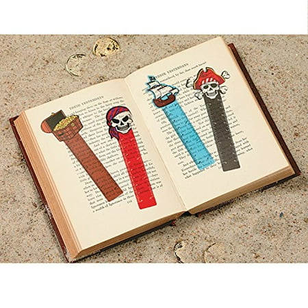 Pirate Bookmarks - Pirate Ruler Bookmarks 48 ct