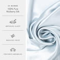 thumbnail image 2 of Fishers Finery 25 Momme 100% Pure Mulberry Silk Pillowcase for Hair & Skin, Grade 6A, Standard, Blue, 2 of 8