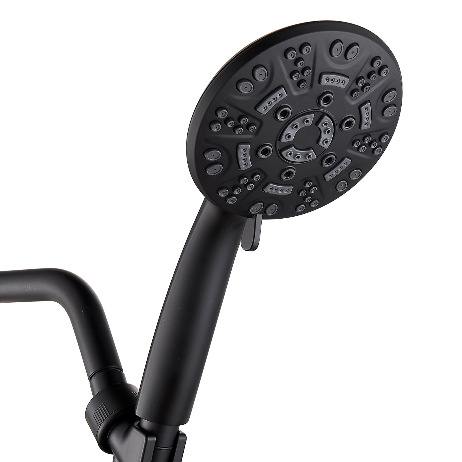 8 Functions Shower Head with handheld with 71 Inch Hose in Matte Black ...