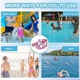 thumbnail image 4 of XIAOLONGP Aqualounge, Outdoor Swimming Pool Inflatable Leisure Lounge Chairs for Adults,Plant Pattern Floating Mat Hammock for Beach, 4 of 8