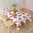 thumbnail image 3 of Strawberry Plants Fruit Watercolor Rectangle Tablecloth 60"x102",Waterproof Polyester Rectangle Table Cloth, Wipeable Spillproof Polyester Tablecloth for Dining, Camping, Indoor and Outdoor, 3 of 6