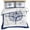 Blue, variant on 3 Piece Blue Compass Nautical Duvet Cover Set California King,Microfiber Comforter/Quilt Cover with Corner Ties and 2 Pillowcases,Coastal Abstract Art Retro All Season Bedding with Zipper Closure