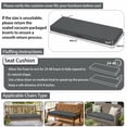 thumbnail image 7 of YEERSWAG 48x18x3 inch Outdoor Chair Cushions Bench Cushion Patio Chair Cushions Non Slip Removable Anti-fading Water Resistant Garden Loveseat Cushion with Handle, 7 of 7