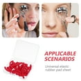 thumbnail image 3 of TABLZONE 30Pcs Eyelash Curler Replacement Pads Red Rubber Refills with Elastic Fit and Storage Box, 3 of 6